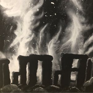 Stonehenge - Acrylic painting on canvas painted by the Ukrainian artist 🇺🇦